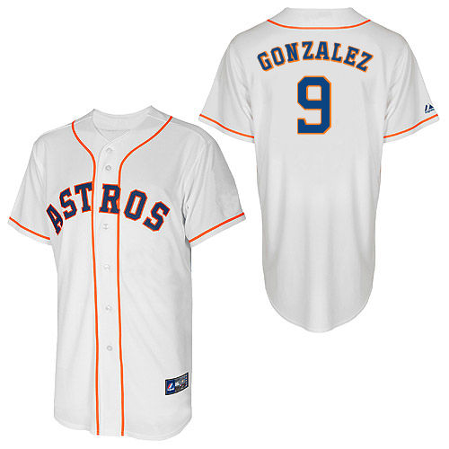 Marwin Gonzalez #9 Youth Baseball Jersey-Houston Astros Authentic Home White Cool Base MLB Jersey